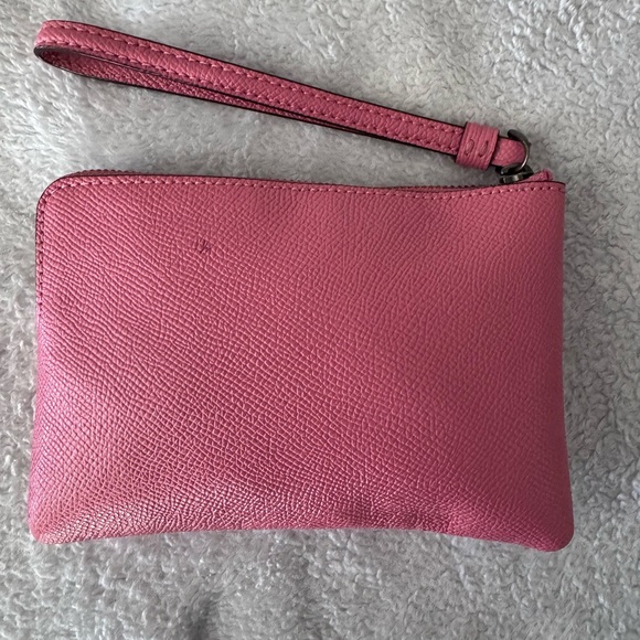 Coach Pink Clutch Minimalist Design
